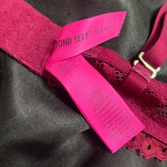 Wine coloured beyond sexy Lasenza Bra Rhinestone - Picture 3 of 3